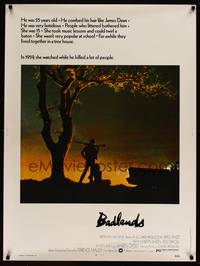 8f405 BADLANDS 30x40 '74 Terrence Malick's cult classic, Martin Sheen & Sissy Spacek!