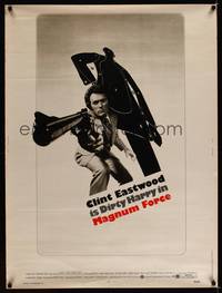8f434 MAGNUM FORCE 30x40 '73 Clint Eastwood is Dirty Harry pointing his huge gun!