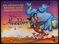 8f180 ALADDIN DS British quad '92 classic Walt Disney Arabian fantasy cartoon!