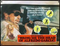 8f197 BRING ME THE HEAD OF ALFREDO GARCIA British quad '74 completely different image w/sexy babe!