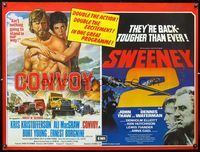 8f204 CONVOY/SWEENEY 2 British quad '78 double the action and excitement in one great programme!