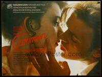 8f219 FIRST NAME: CARMEN British quad '83 Jean-Luc Godard directed, sexy Maruschka Detmers!