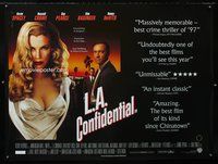 8f253 L.A. CONFIDENTIAL British quad '97 Kevin Spacey, Russell Crowe, sexy Kim Basinger!