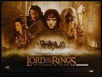 8f258 LORD OF THE RINGS: THE FELLOWSHIP OF THE RING British quad '01 J.R.R. Tolkien, Peter Jackson