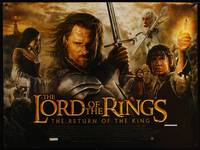 8f259 LORD OF THE RINGS: THE RETURN OF THE KING British quad '03 Peter Jackson, cool cast image!