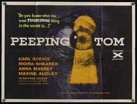 8f272 PEEPING TOM British quad '61 Michael Powell directed English voyeur classic!