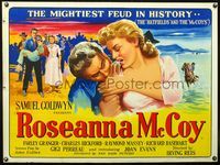 8f284 ROSEANNA MCCOY British quad '49 Farley Granger in famous feud with the Hatfields!