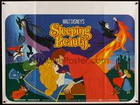 8f289 SLEEPING BEAUTY British quad R70s Walt Disney cartoon fairy tale fantasy classic, cool art!