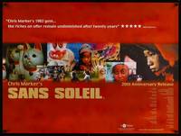 8f297 SUNLESS British quad R02 Chris Marker's Sans soleil, French surreal documentary!