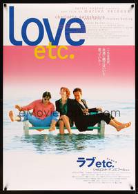 8f152 LOVE, ETC. Japanese 29x41 '97 Charlotte Gainsbourg, Yvan Attal, Charles Berling!