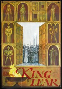 8f103 KING LEAR Russian 32x46 '70 Russian, Shakespeare, cool artwork!