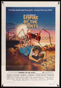 8f356 EMPIRE OF THE ANTS special '77 H.G. Wells, great Drew Struzan art of monster attacking!