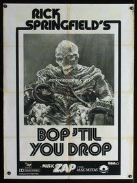 8f044 RICK SPRINGFIELD'S BOP 'TIL YOU DROP special 30x40 '80s great monster image!