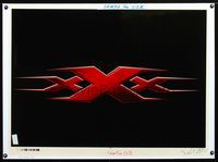 8f327 XXX concept art '02 Vin Diesel, cool image of logo!