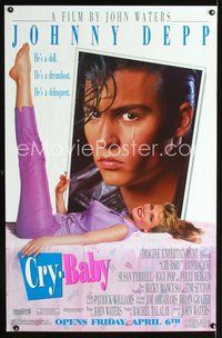 8f374 CRY-BABY half subway '90 directed by John Waters, Johnny Depp is a doll, Amy Locane