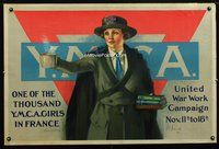 8f004 UNITED WAR WORK CAMPAIGN WWI poster '18 wonderful art by Neysa Moran McMein!