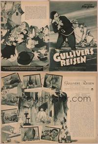 8g202 GULLIVER'S TRAVELS German program '39 classic cartoon by Dave Fleischer, different images!