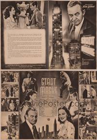 8g215 NAKED CITY German program '47 Jules Dassin & Mark Hellinger's New York film noir classic!