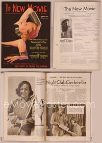 8g099 NEW MOVIE MAGAZINE magazine March 1933, art of sexy Tala Birell by McClelland Barclay!