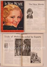 8g101 NEW MOVIE MAGAZINE magazine May 1933, art of pretty Sally Eilers by McClelland Barclay!