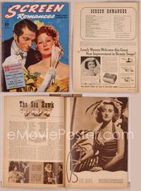 8g127 SCREEN ROMANCES magazine July 1940, art of Laurence Olivier & Greer Garson by Earl Christy!