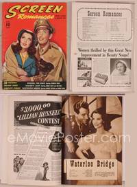 8g126 SCREEN ROMANCES magazine June 1940, art of Vivien Leigh & Robert Taylor from Waterloo Bridge!