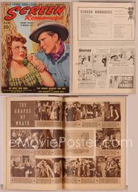 8g123 SCREEN ROMANCES magazine March 1940, art of Burgess Meredith & Betty Field by Earl Christy!