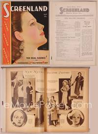 8g072 SCREENLAND magazine April 1931, great art of beautiful Norma Shearer by Thomas Webb!