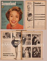 8g088 SCREENLAND magazine April 1954, c/u of Jane Powell from Seven Brides for Seven Brothers!
