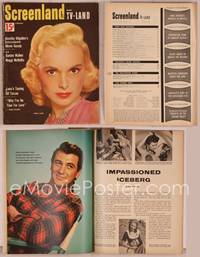 8g086 SCREENLAND magazine February 1954, great close portrait of Janet Leigh from Prince Valiant!