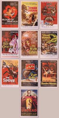 8g016 LOT OF AIP HORROR MASTERPRINTS 10 11x17 prints How to Make a Monster, Blood of Dracula & more!
