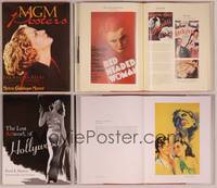 8g011 LOT OF HARDCOVER MOVIE POSTER BOOKS 2 books MGM Posters, The Lost Artwork of Hollywood!