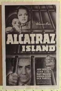 8h027 ALCATRAZ ISLAND int'l 1sh '37 John Litel in The Rock, sexy Ann Sheridan!