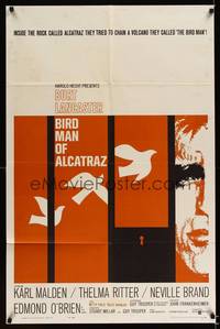 8h085 BIRDMAN OF ALCATRAZ 1sh '62 Burt Lancaster in John Frankenheimer's prison classic!