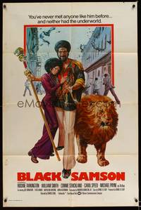 8h089 BLACK SAMSON int'l 1sh '74 Charles Bail, Rockne Tarkinton, wild blaxploitation image!