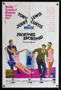 8h102 BOEING BOEING 1sh '65 Tony Curtis & Jerry Lewis in the big comedy of nineteen sexty-sex!