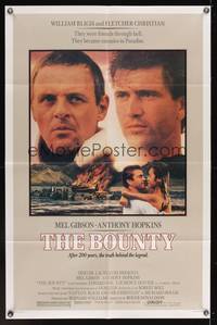 8h110 BOUNTY 1sh '84 Mel Gibson, Anthony Hopkins, Laurence Olivier, Mutiny on the Bounty!