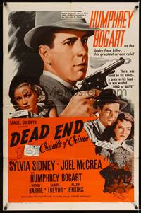 8h252 DEAD END 1sh R54 William Wyler, Sylvia Sidney, Joel McCrea, The Dead End Kids!