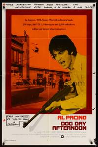 8h292 DOG DAY AFTERNOON int'l 1sh '75 Al Pacino, Sidney Lumet bank robbery crime classic!
