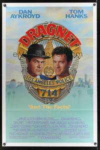 8h311 DRAGNET 1sh '87 Dan Aykroyd as detective Joe Friday with Tom Hanks!