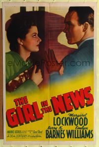 8h408 GIRL IN THE NEWS 1sh '40 directed by Carol Reed, Margaret Lockwood is acquitted for murder!