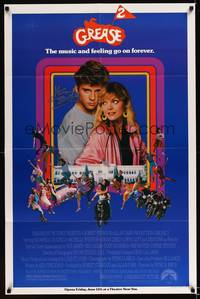 8h430 GREASE 2 advance signed 1sh '82 by Maxwell Caulfield, Pfeiffer in her first starring role!