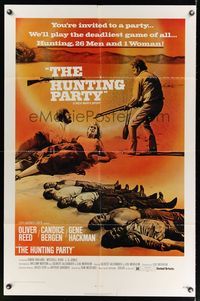 8h513 HUNTING PARTY 1sh '71 they hunted the deadliest game of all - 26 men and Candice Bergen!