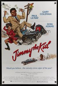 8h553 JIMMY THE KID 1sh '82 wacky artwork of Gary Coleman w/lots of money, Don Adams in drag!