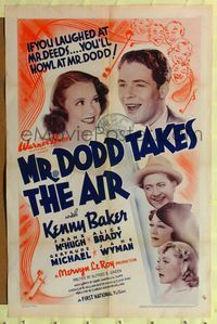 8h665 MR. DODD TAKES THE AIR 1sh '37 if you laughed at Mr. Deeds, you'll howl at Mr. Dodd!