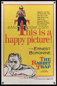 8h760 RABBIT TRAP 1sh '59 Ernest Borgnine, David Brian, this is a happy picture!