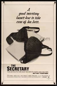8h807 SECRETARY 1sh '71 she takes care of the boss, sexy image of bra on paper!