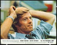 8j040 ALL THE PRESIDENT'S MEN color 11x14 still #2 '76 super c/u of Robert Redford as Bob Woodward!