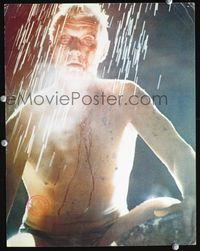 8j084 BLADE RUNNER color 11x14 still '82 close up of barechested replicant Rutger Hauer!