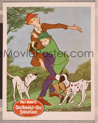 8j592 ONE HUNDRED & ONE DALMATIANS LC '61 Disney, owners wrapped up in dog's leash during walk!